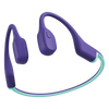 Suunto AQUA LIGHT morado con detalles turquesa, vista en perspectiva del diseño abierto